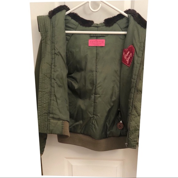 Juicy Couture Bomber Jacket (Green) - Picture 7 of 8